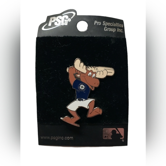 VTG PSG Seattle Mariners Moose Pin - Picture 1 of 2